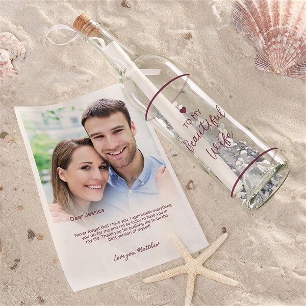 To My Wife Personalized Letter In A Bottle  - 44818