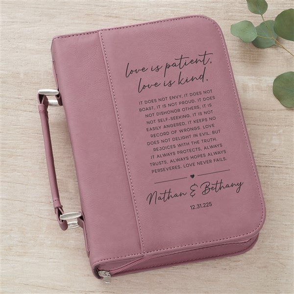 Love is Patient Personalized Bible Cover - 44947