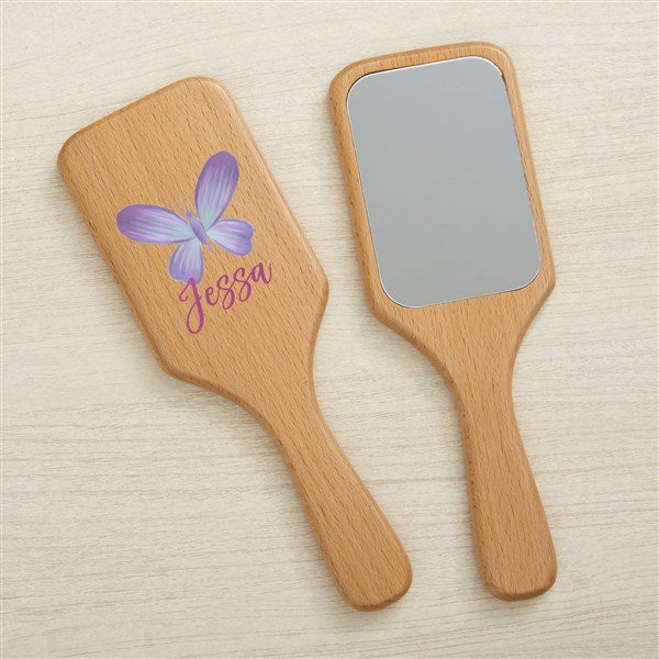 Watercolor Brights Personalized Wood Beauty Accessories  - 44953