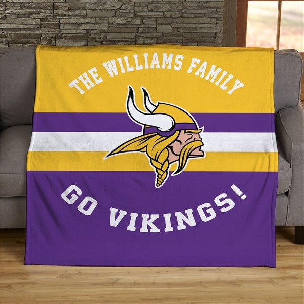 NFL Classic Minnesota Vikings Personalized Blankets - 45056