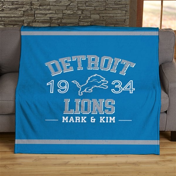 NFL Established Detroit Lions 50x60 Lightweight Fleece Blanket