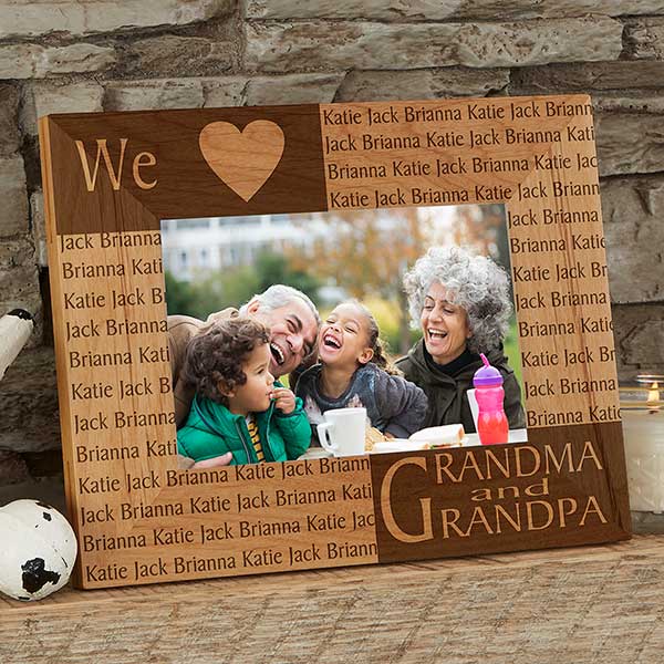 Romantic Personalized Picture Frames - Because of You - 4x6