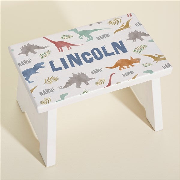 Dinosaur World Personalized Kids Step Stool - 45264