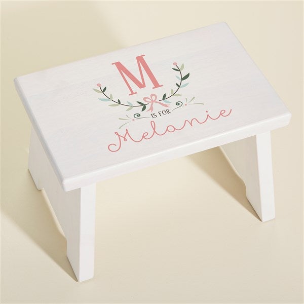 Girly Chic Personalized Kids Step Stool - 45276