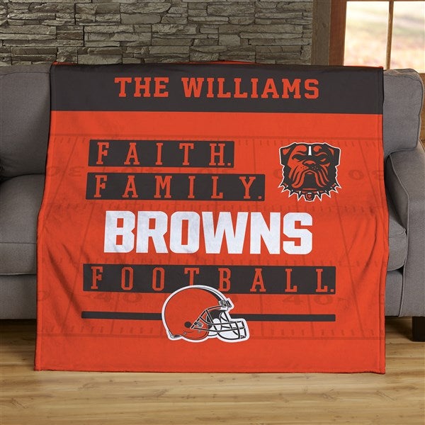 Personalized Football Cleveland Browns Blanket