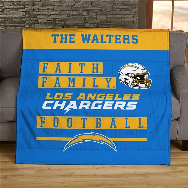 Los Angeles Chargers 12'' x 16'' Personalized Team Jersey Print