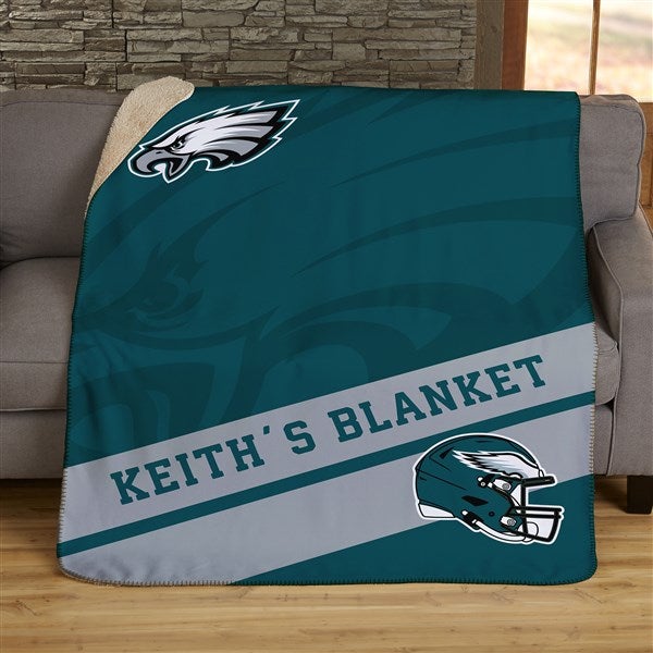 NFL Corner Logo Philadelphia Eagles Raiders Personalized Blankets - 45436