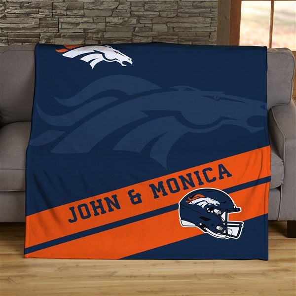 NFL Faith & Family Denver Broncos Personalized 60x80 Plush