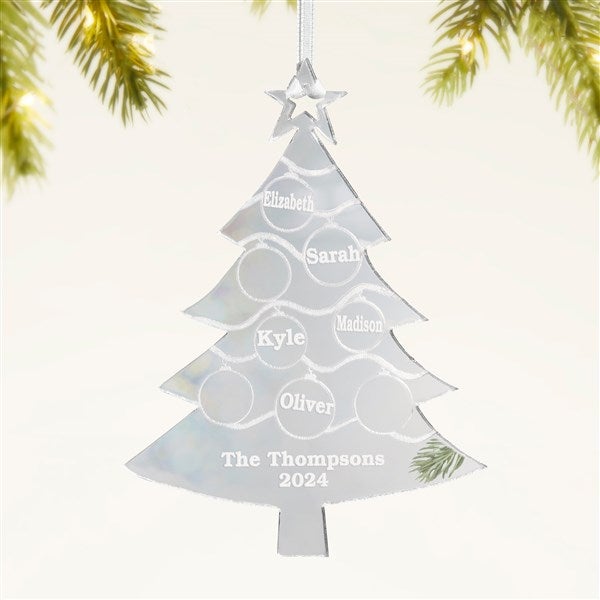 Family Tree Personalized Acrylic Ornament - 45515