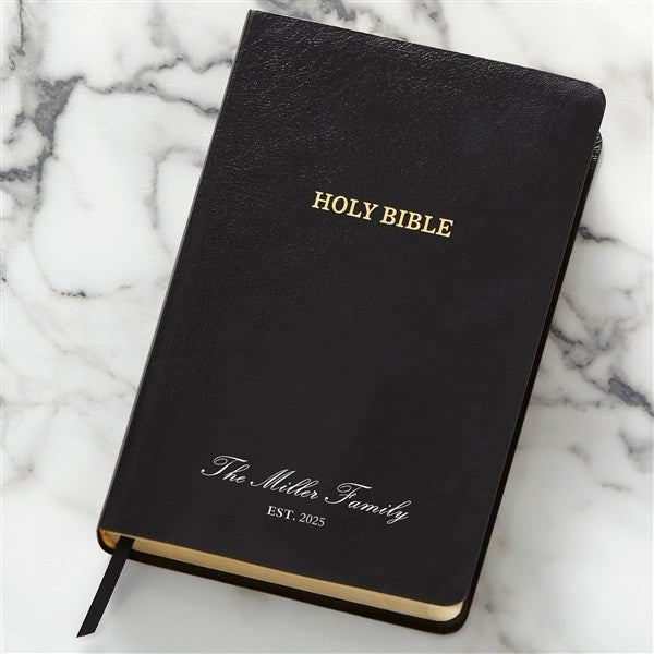 Personalized Family Black KJV Bible - 45516