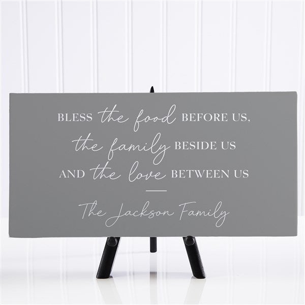 Bless the Food Before Us Tabletop Canvas Print - 45598