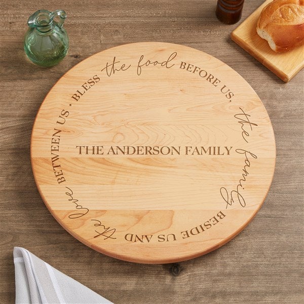 Bless the Food Before Us 15&quot; Personalized Lazy Susan - 45603