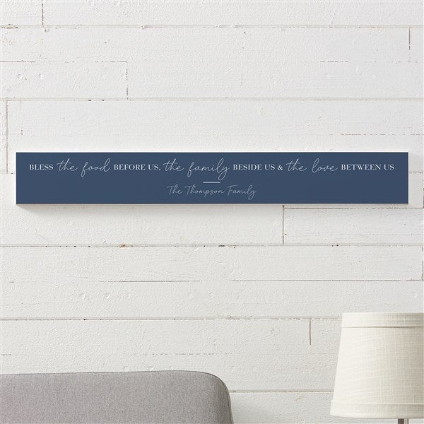 Bless the Food Before Us Personalized Wooden Sign - 45608