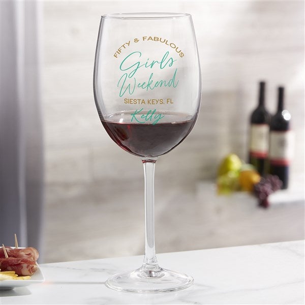 Girls Trip Personalized Wine Glasses - 45610