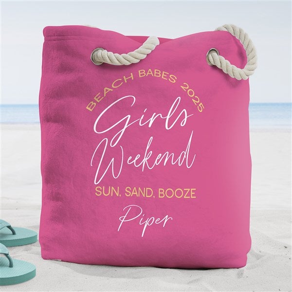 Girls Trip Personalized Terry Cloth Beach Bag - 45619