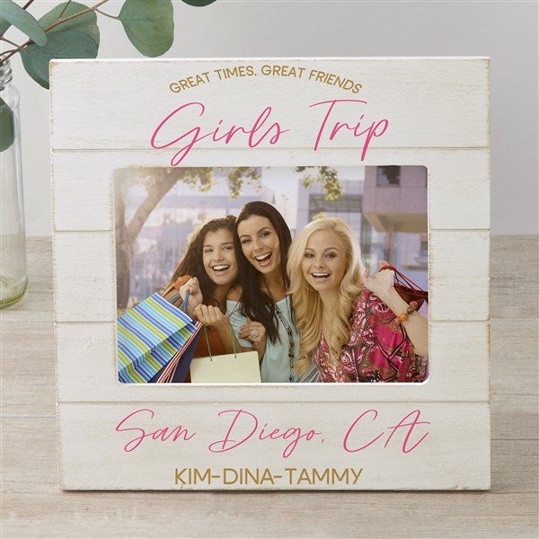 Girls Trip Personalized Shiplap Frame - 45622