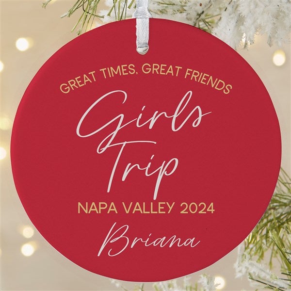 Girls Trips Personalized Ornament - 45625