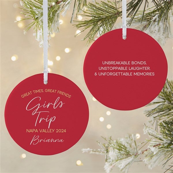 Girls Trips Personalized Ornament - 45625