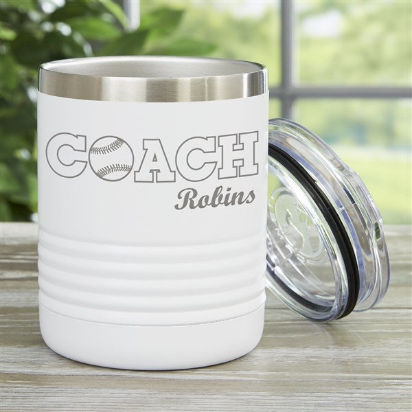 Coach Personalized 10 oz. Vacuum Insulated Stainless Steel Tumblers - 45651