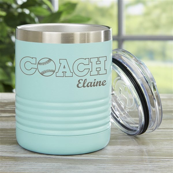 Coach Personalized 10 oz. Vacuum Insulated Stainless Steel Tumblers - 45651