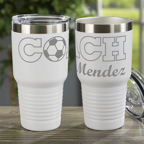 Coach Personalized 30 oz. Vacuum Insulated Stainless Steel Tumblers - 45653