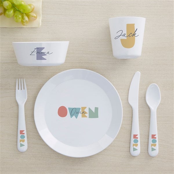 Kids Name Personalized Kids Dinnerware