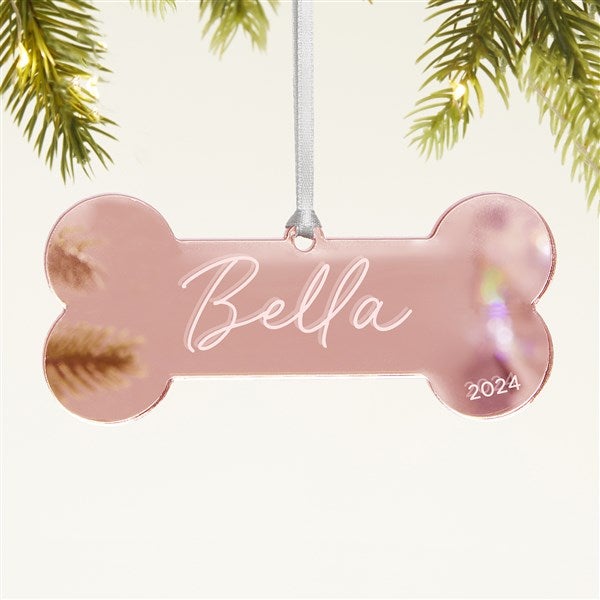 Dog Bone Personalized Acrylic Christmas Ornaments - 45716