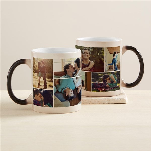 Photo Collage Personalized Color Changing Coffee Mug