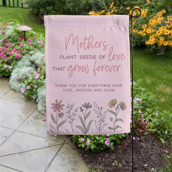 Love Blooms Here Personalized Garden Flag  - 45891