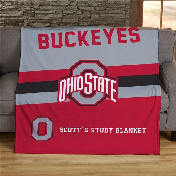 University of Ohio State Buckeyes Sherpa Fleece Blanket Gifts for NCAA Fans  001 - Sherpa Blanket