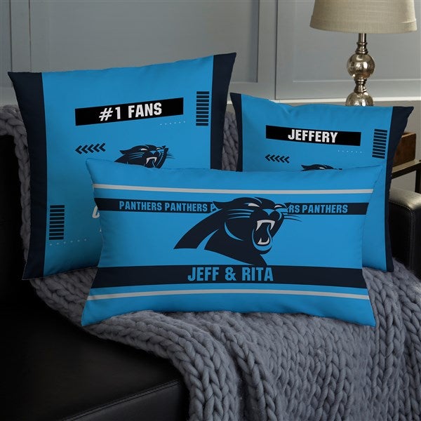 Nfl Carolina Panthers Classic Personalized Throw Pillow