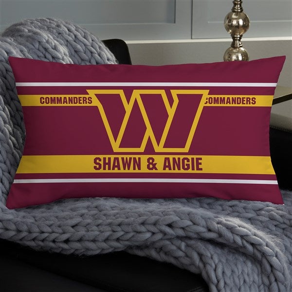 NFL Washington Commanders Football Team Classic Personalized Throw Pillow - 46595
