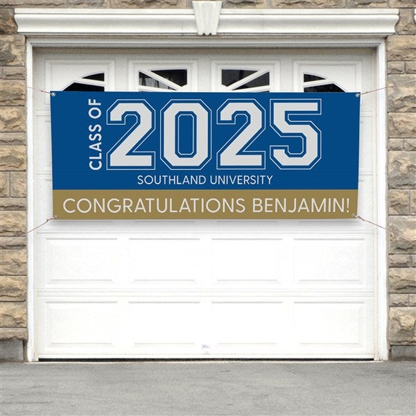 Collegiate Year Personalized Graduation Banner  - 46775