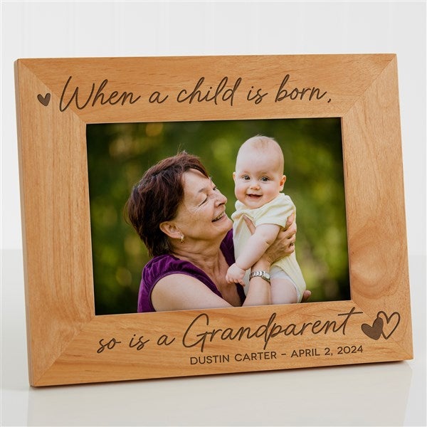 A Grandparent Is Born Personalized Frame - 46801