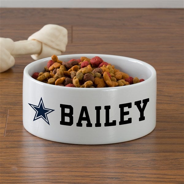 NFL Dallas Cowboys Personalized Dog Bowls - 46935