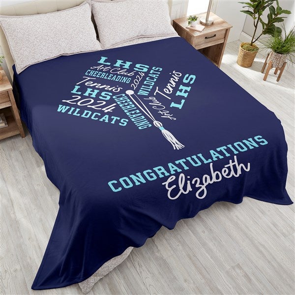 Repeating School Memories Personalized Blanket  - 46962