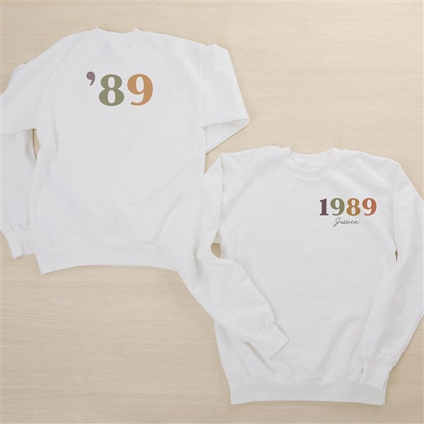 Birthday Year Personalized Adult Sweatshirt - 47247