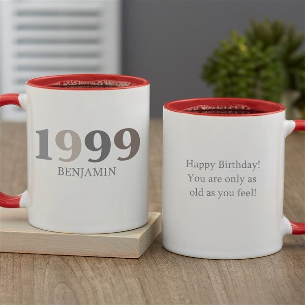 Birthday Year Personalized Coffee Mugs - 47253