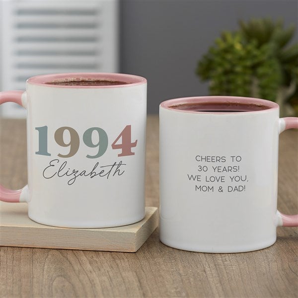 Birthday Year Personalized Coffee Mugs - 47253