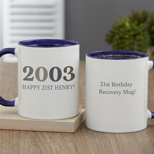 Birthday Year Personalized Coffee Mugs - 47253