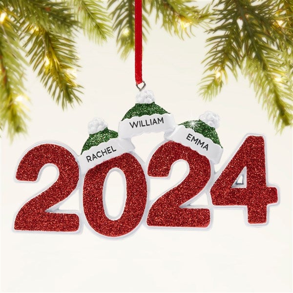 2024 Family Names Personalized Christmas Ornament - 47480