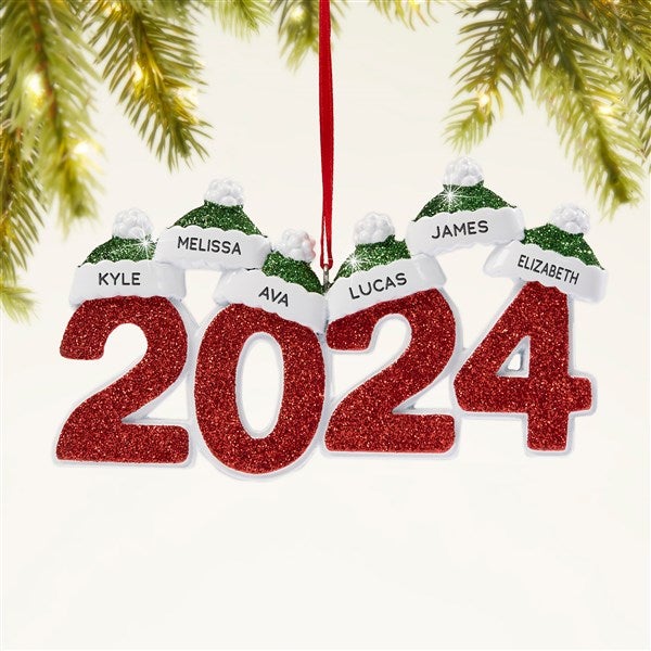 2024 Family Names Personalized Christmas Ornament - 47480