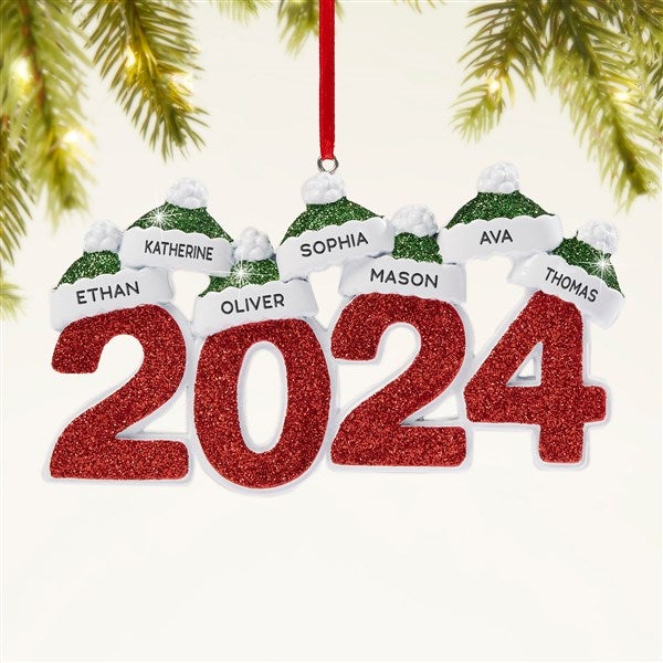 2024 Family Names Personalized Christmas Ornament - 47480