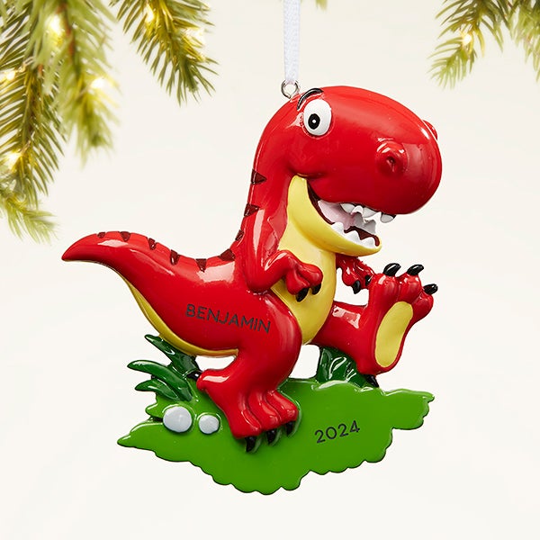 Red Dinosaur Personalized Ornament - 47482