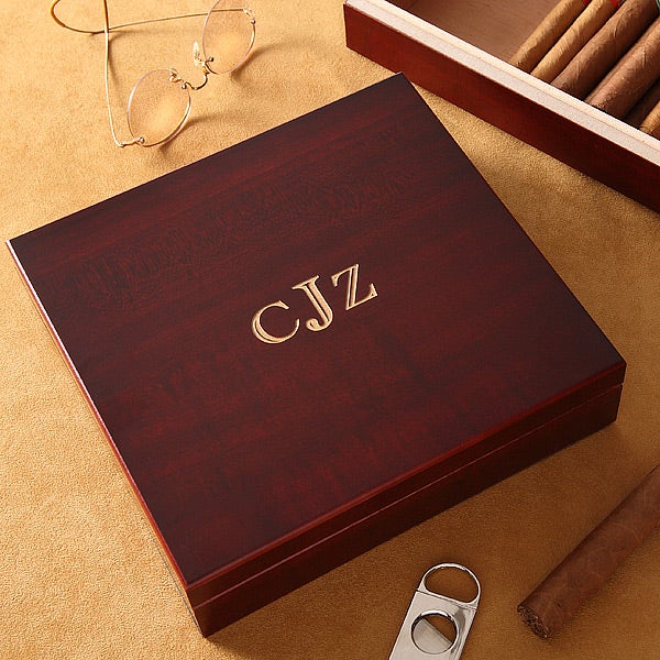 Louis Vuitton Wood Monogram Cigar Humidor NEW