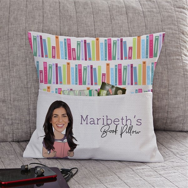 Her Reading Spot Photo Personalized Pocket Pillow  - 47607