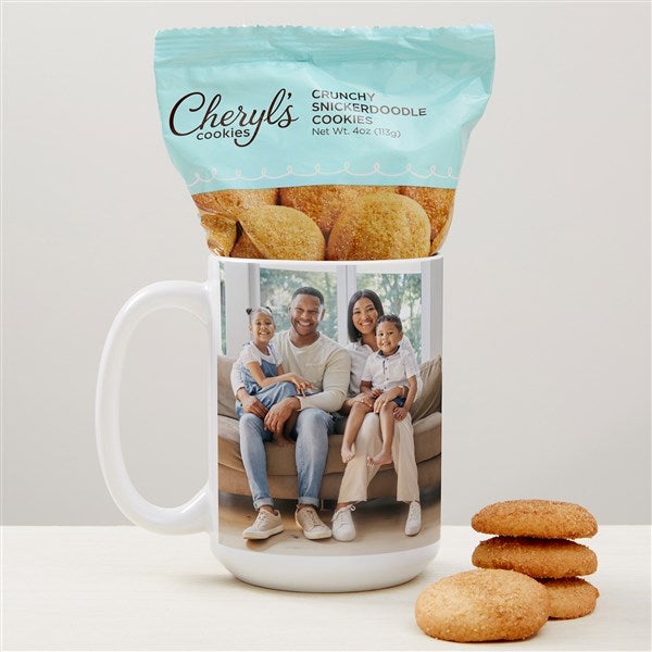 Family Photo Personalized Coffee Mug with Cheryl&#39;s Cookies - 47608