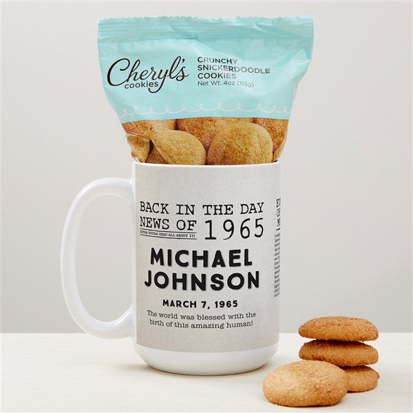 Back in the Day Personalized Coffee Mug with Cheryl&#39;s Cookies - 47617