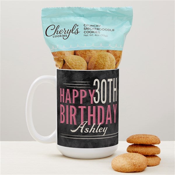 Vintage Birthday Personalized Coffee Mug with Cheryl&#39;s Cookies - 47618