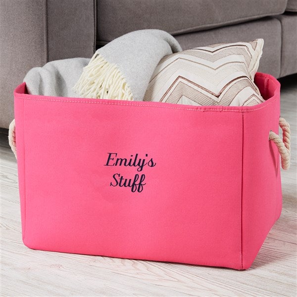 Write Your Own Personalized Embroidered Storage Tote - 47917